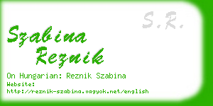 szabina reznik business card
